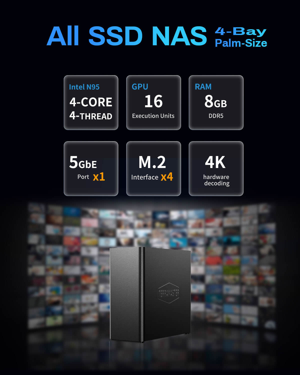 F4 SSD 4베이 올플래시 NAS 스토리지