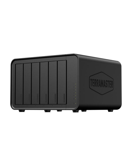 TERRAMASTER F6-424 NAS Storage 4bay - N95 Quad Core CPU, 8GB DDR5 RAM, 2.5GbE Port X2, Network Attached Storage Spitzenleistung für Unternehmen (Diskless)