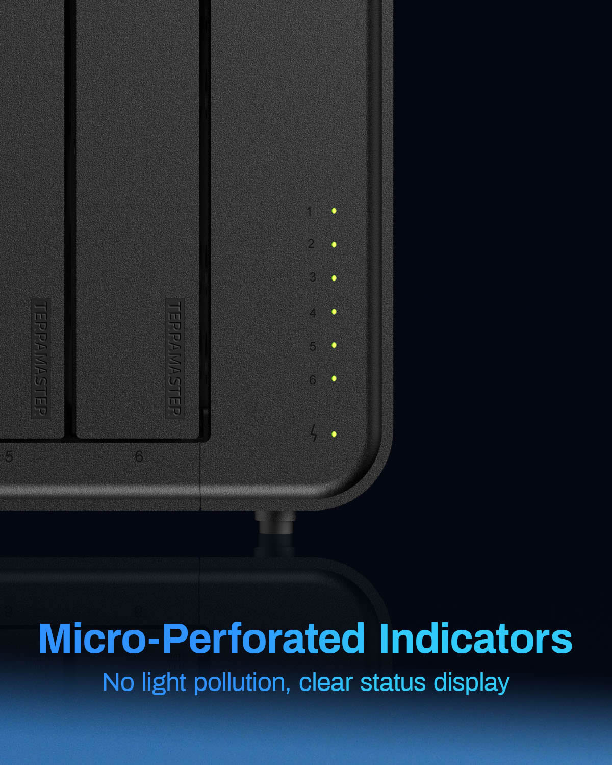 Almacenamiento NAS F6-424 Max de 6 bahías y dos puertos 10 GbE