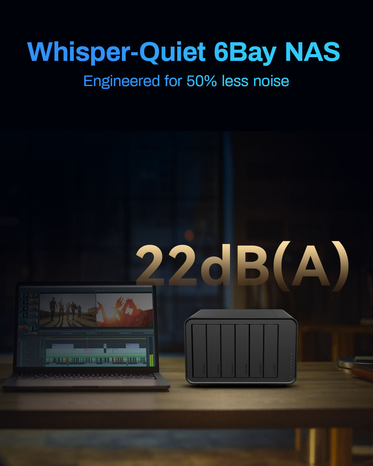 Almacenamiento NAS F6-424 Max de 6 bahías y dos puertos 10 GbE